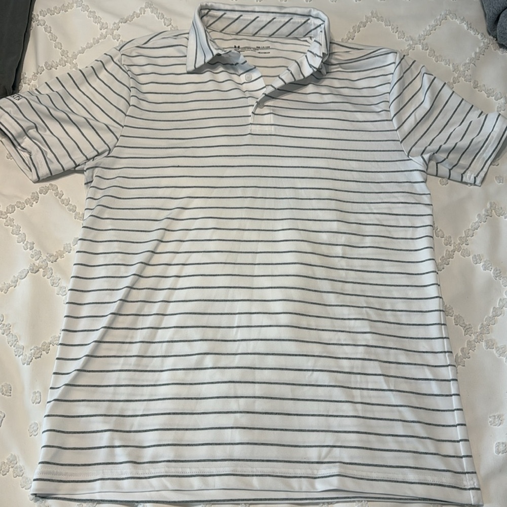⛳️LOWEST PRICE⛳️Men’s Cascata Adidas striped polo - Picture 2 of 6